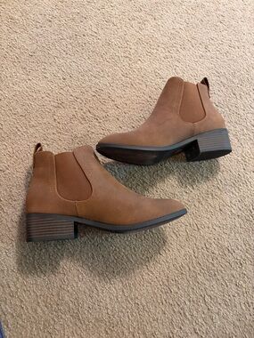Cityclassified Chestnut Slip-On Ankle Boots